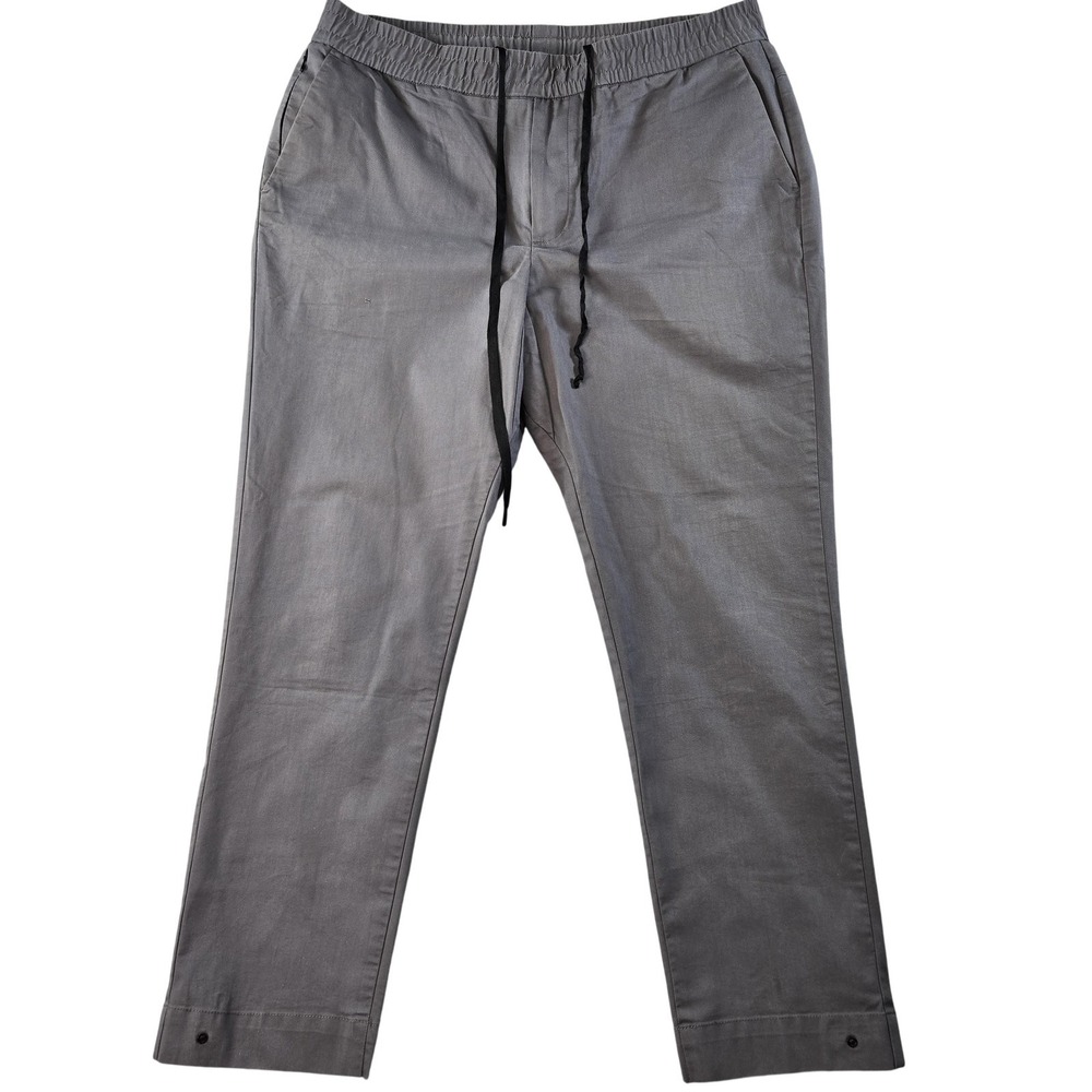 Bonobos Pants Mens 33x26 Gray Jogger Slim Cotton Canvas Elastic Pockets